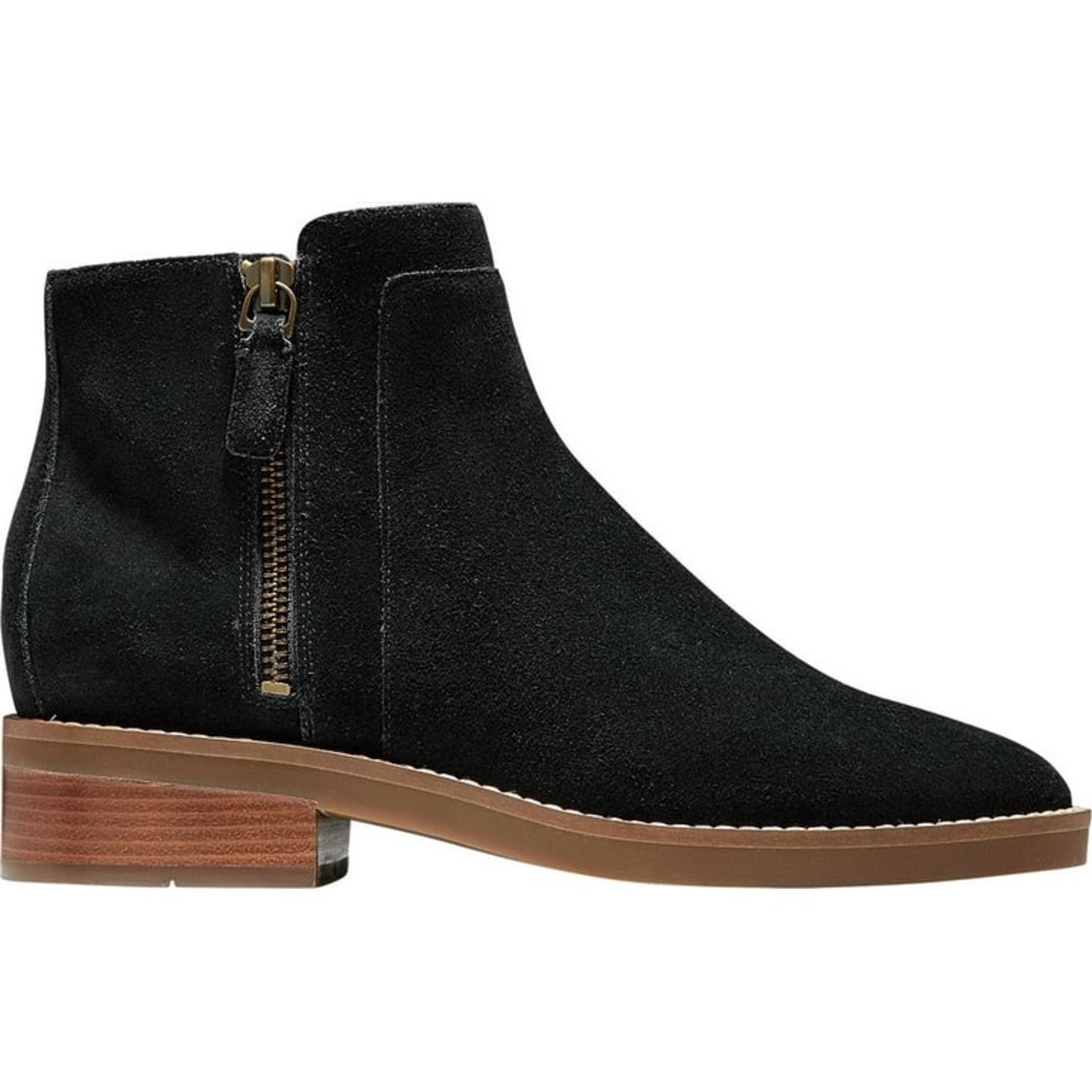 Women's Cole Haan Rene Ankle Bootie Black Suede